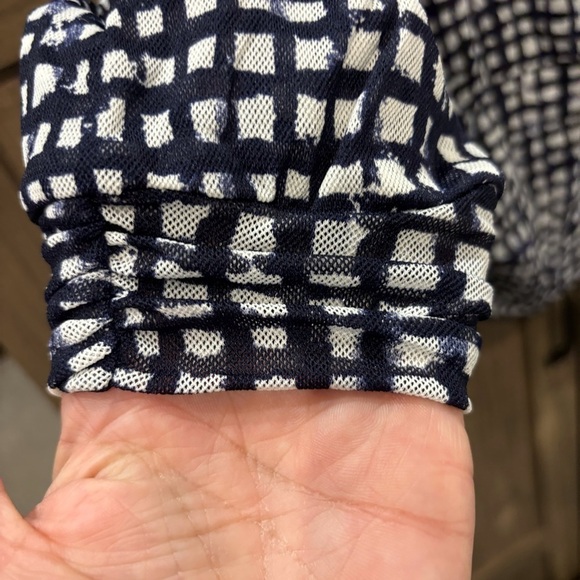 NWT Pendleton XL Petite Catalina nylon Top Long Sleeve V Neck - Picture 7 of 12